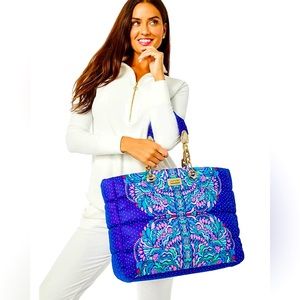Lilly Pulitzer NWT Baytown Puffer Tote